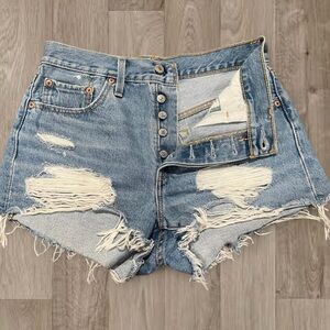 Levi’s Distressed Shorts